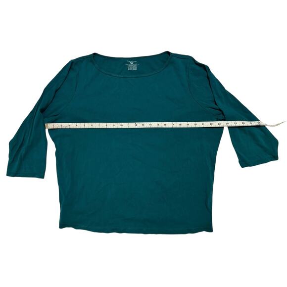 Plus Size Basics Womens 2X Cotton Tee Shirt Cami Bundle Pink Green Layering - Picture 13 of 13